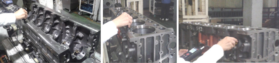 測(cè)試氣缸體在清洗前，粗洗后，粗選后的清潔度差異